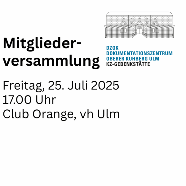 Mitgliederversammlung des DZOK Ulm e.V.