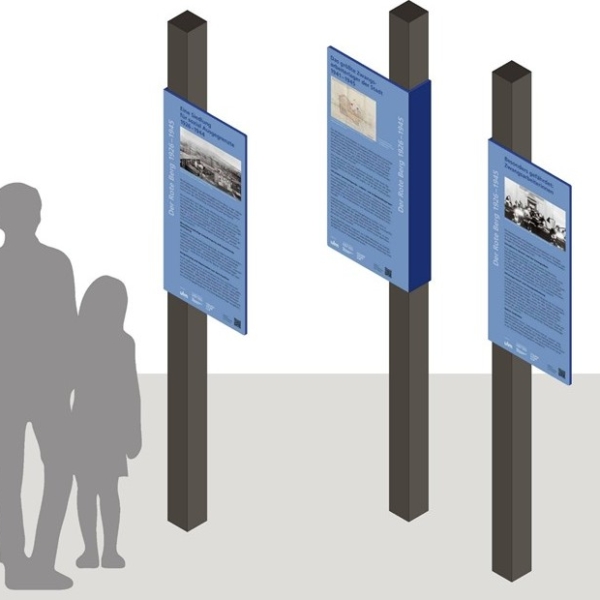 Einweihung der Erinnerungsstelen am Roten Berg